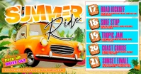 Summer Ride Event Schedule 2025 Facebook Shared Image template