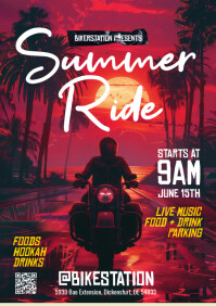 Summer Ride Flyer Template | PosterMyWall