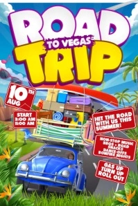 SUMMER ROAD TRIP VEGAS ESCAPE Plakkaat template