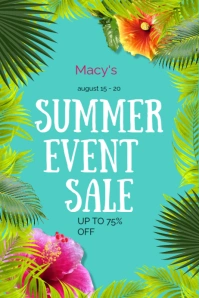 summer sale, spring flyer, event, shopping, marketing, ads Poster template