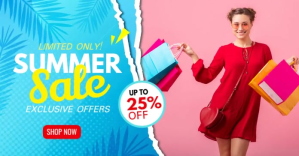 Summer sale ad template