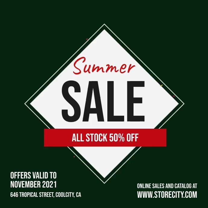 Summer Sale Ad Template PosterMyWall