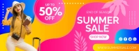 Summer Sale Banner Facebook Cover Photo template