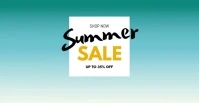 Summer Sale Big sell-out advert promo now shopping beach Facebook-Anzeige template