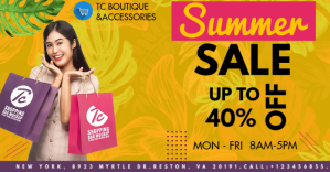 Naranja Summer Sale Facebook Ad Template