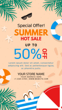 summer sale Instagram Story template