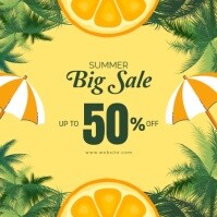 summer sale Publicación de Instagram template