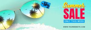 SUMMER SALE Twitter Banner template