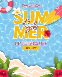 summer sale Instagram Portrait template