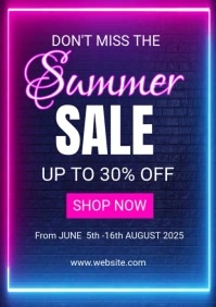 Summer sale A1 template