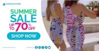 Summer Sale Fashion Store Video Template Facebook Ad