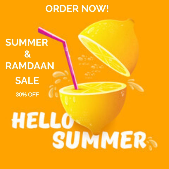 summer sale flyer , juice shop flyer , fruit Template PosterMyWall