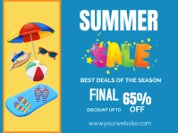 SUMMER SALE FLYER Cartello da esterno template