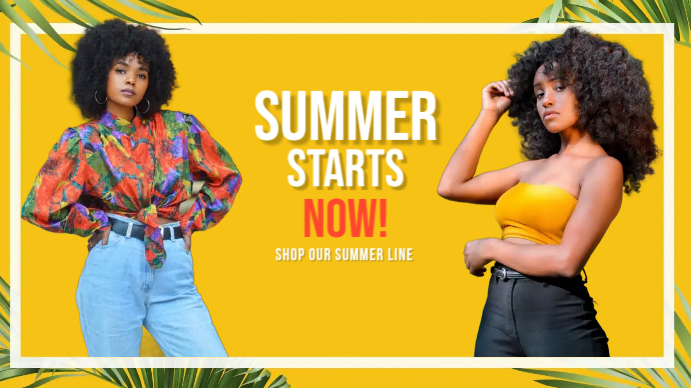 Summer Sale Flyer Template Ekran reklamowy (16:9)