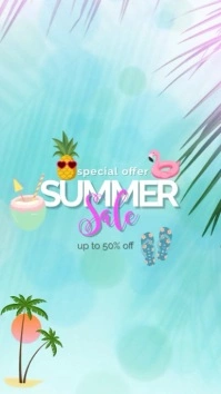 summer sale Instagram Instagram-verhaal template