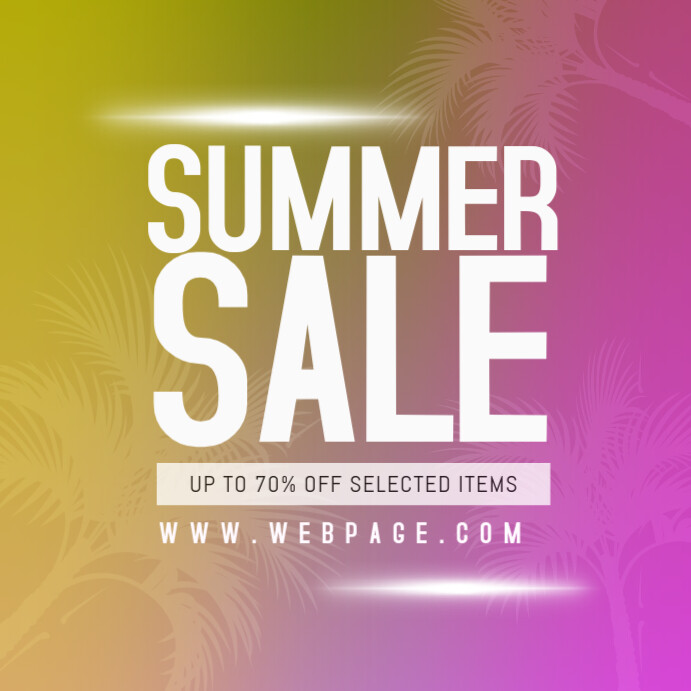Summer Sale Instagram Promotion Post Template Postermywall