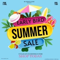 SUMMER SALE INSTAGRAM SQUARE TEMPLATE Quadrat (1:1)