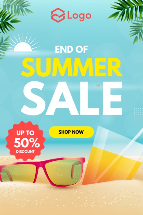 Summer Sale Poster,Flyer template