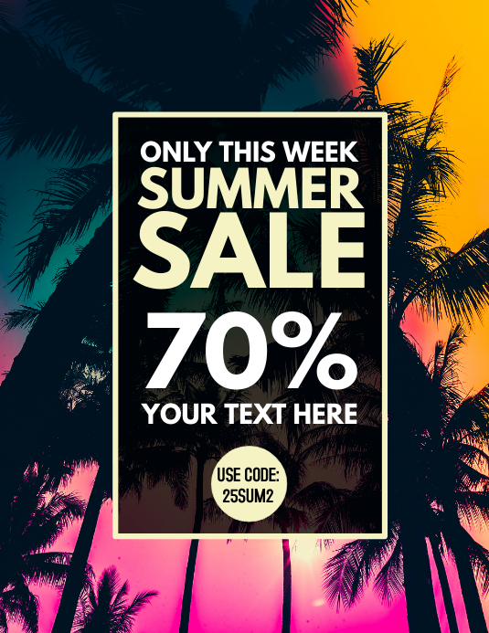 sales poster template