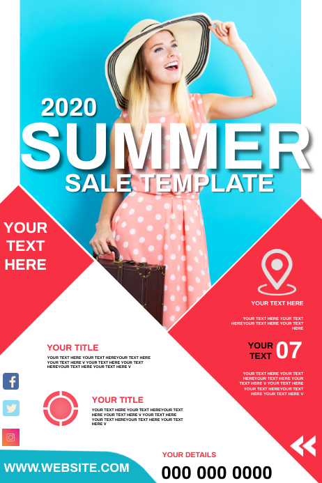 SUMMER SALE POSTER TEMPLATE