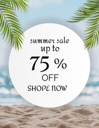 SUMMER SALE TEMPLATE 2025 Рекламная листовка (US Letter)