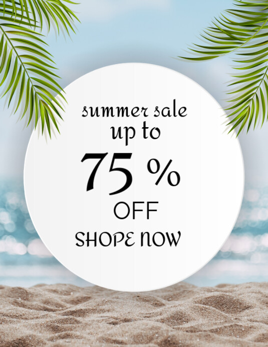 SUMMER SALE TEMPLATE 2025 Folheto (US Letter)