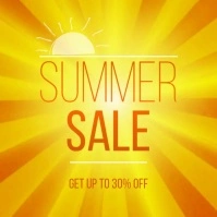 Summer Sale Video ad Template Square (1:1)