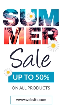 summer sales discounts advertisement instagra Instagram Story template