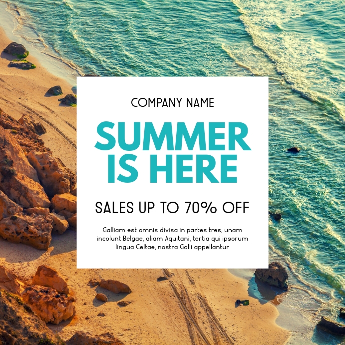 Summer Sales Up To 70 Off Instagram Post Template Postermywall Summer Sales Up To 70 Off Instagram Post Template Postermywall