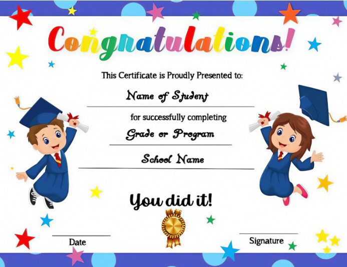 Summer school certificate design Flyer (US Letter) template