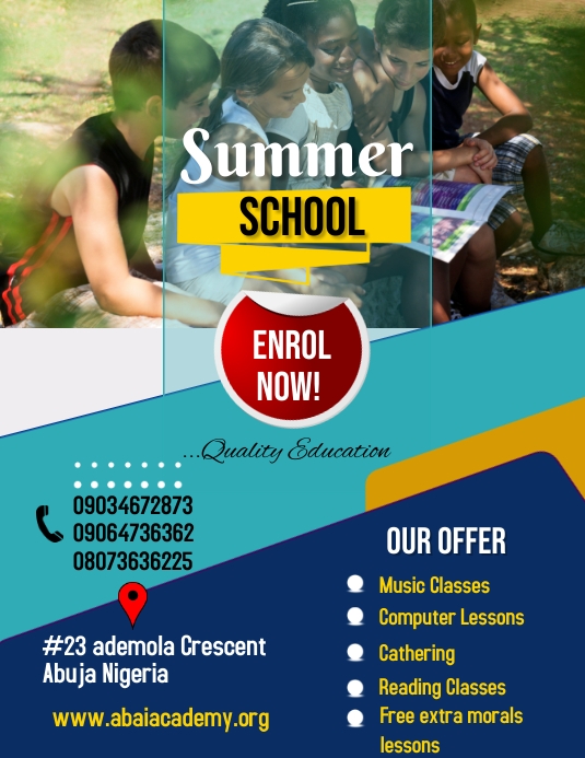 Summer School Iflaya (Incwadi ye-US) template