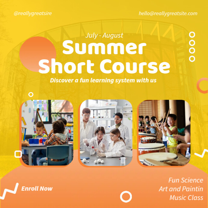 Summer School Template | PosterMyWall
