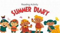 summer school diary Digitale display (16:9) template