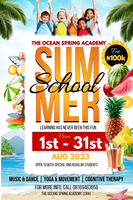 Summer school for kids Template | PosterMyWall