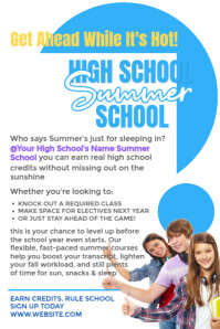 Weiß Summer School Program Poster Template