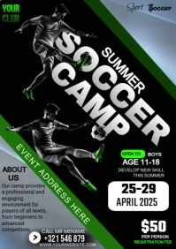 Summer Soccer Camp 2025 A4 template