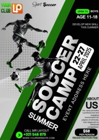 Summer Soccer Camp 2025 A4 template