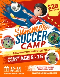 Summer Soccer Camp Flyer Template Folder (US Letter)