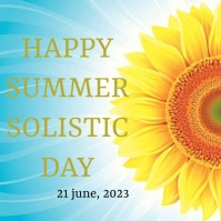 Summer solistic dsy Instagram-opslag template