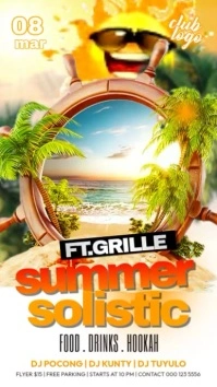 Summer Solistics Party Video template