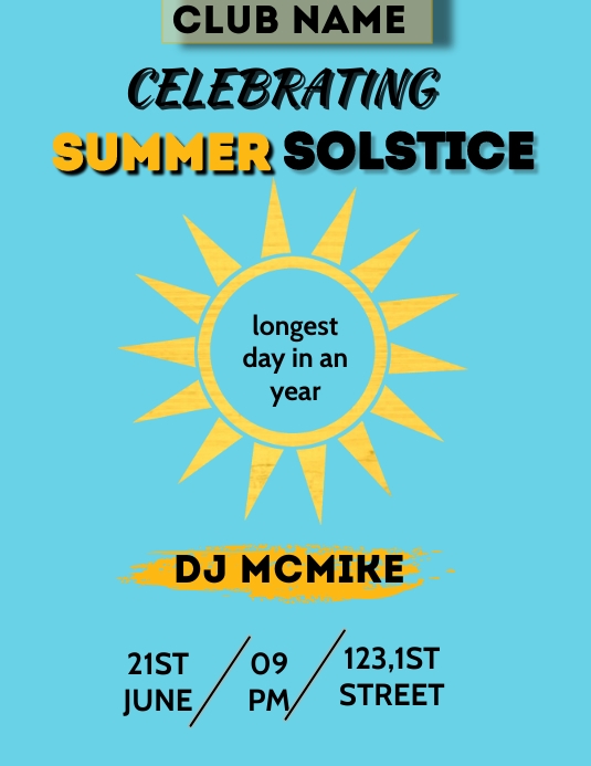 Plantilla de Summer solstice | PosterMyWall