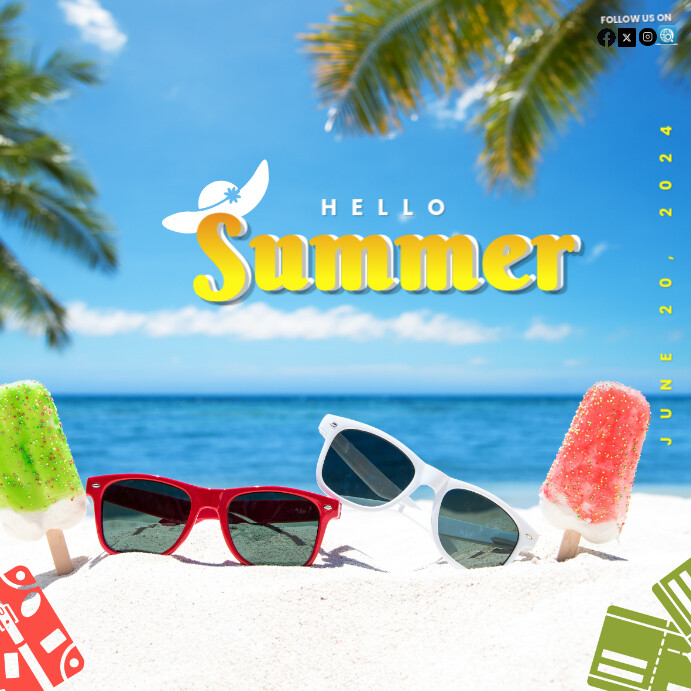 SUMMER SOLSTICE Template | PosterMyWall