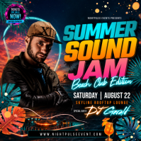 Summer Sound Jam Instagram na Post template