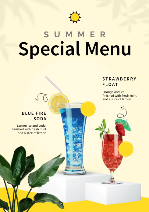 Summer Special Menu Template | PosterMyWall