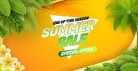 Summer Special Offer Video Ads Capa para evento do Facebook template