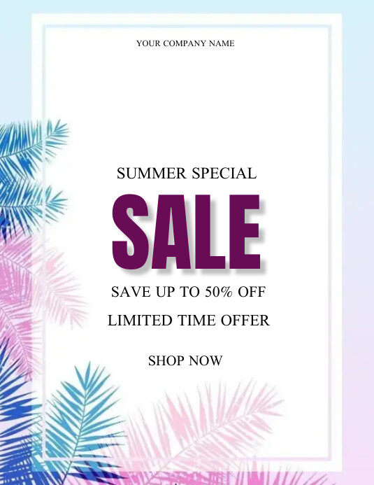 Summer Special Sale Template | PosterMyWall