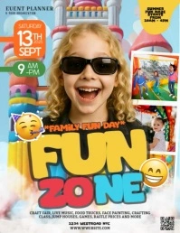 summer spring family fun day festival design template Flyer (US Letter)