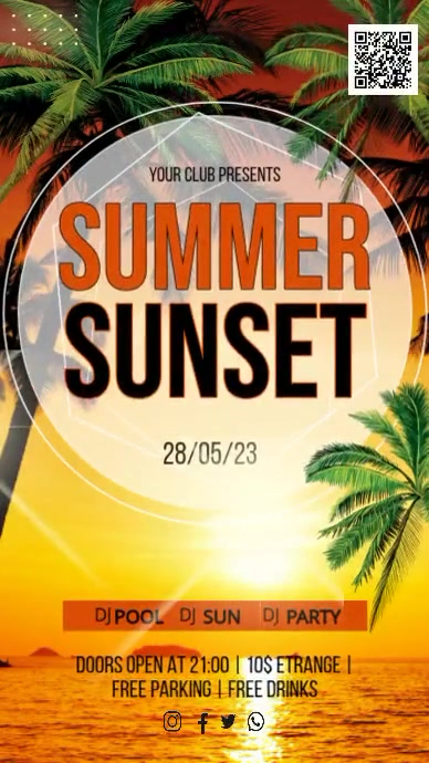 Summer Sunset Template | PosterMyWall