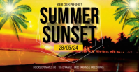 Summer Sunset auf Facebook geteiltes Bild template