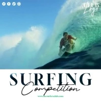 Summer Surfing Instagram Post template